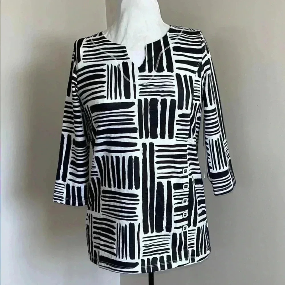 Onque Casuals Mid Sleeve Stretch Top